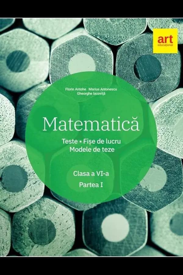Coperta cărții Matematică. Clasa a VI-a. Partea I. Teste, fișe de lucru, modele de teze
