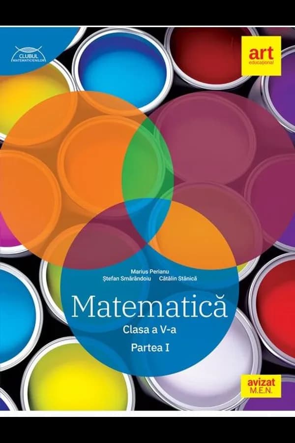 Coperta cărții Matematică. Clasa a V-a. Partea I. Clubul Matematicienilor