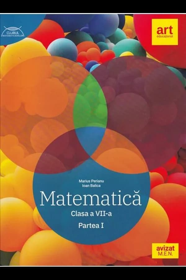 Coperta cărții Matematică. Clasa a VII-a. Partea I. Clubul Matematicienilor