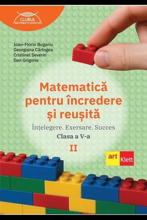Coperta cărții Matematică pentru încredere și reușită. Partea a II-a. Clasa a V-a