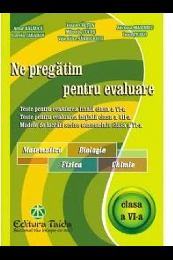 Coperta cărții Ne pregătim pentru evaluare, clasa a VI-a