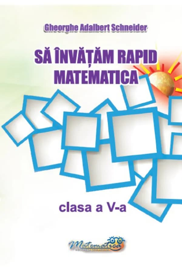 Coperta cărții Să învățăm rapid matematică – clasa a V-a