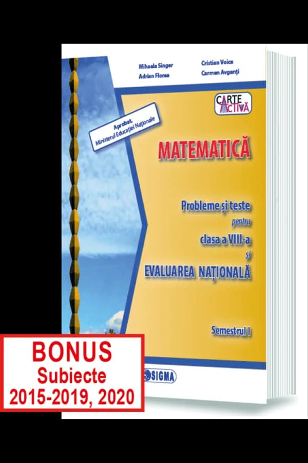 Coperta cărții Matematică. Probleme și teste pentru clasa a VIII-a și Evaluarea Națională, Modulele I și II