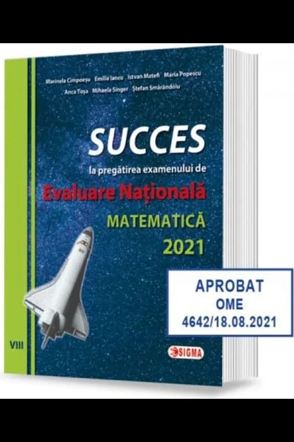 Coperta cărții SUCCES la pregătirea examenului de Evaluare Națională la Matematică