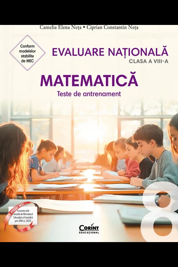 Coperta cărții Evaluare Națională. Matematică. Teste de antrenament. Clasa a VIII-a