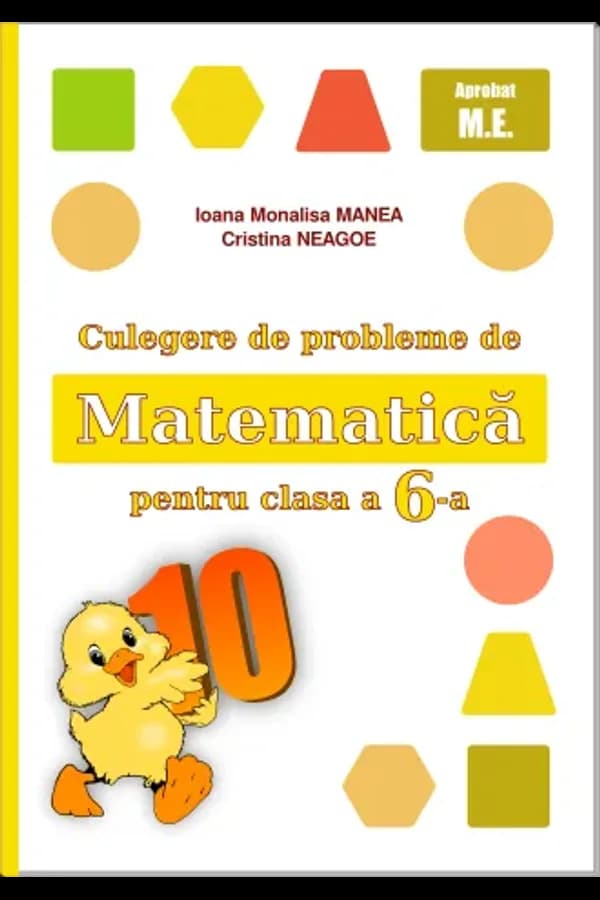 Coperta cărții Culegere de probleme de matematică pentru clasa a 6-a