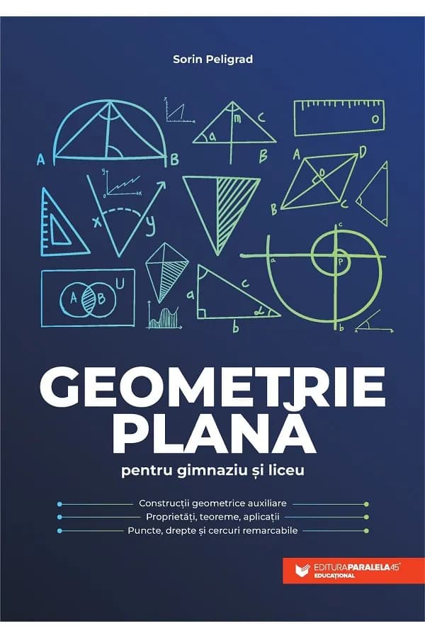 Coperta cărții Geometrie plană pentru gimnaziu și liceu