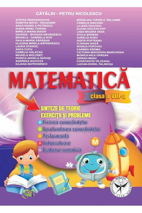 Coperta cărții Matematică. Sinteze de teorie, exerciții și probleme pentru clasa a VIII-a