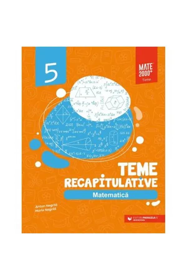 Coperta cărții Matematică. Teme recapitulative. Clasa a V-a